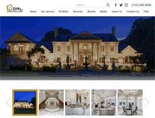 Tablet Screenshot of goalconstructioncorp.com